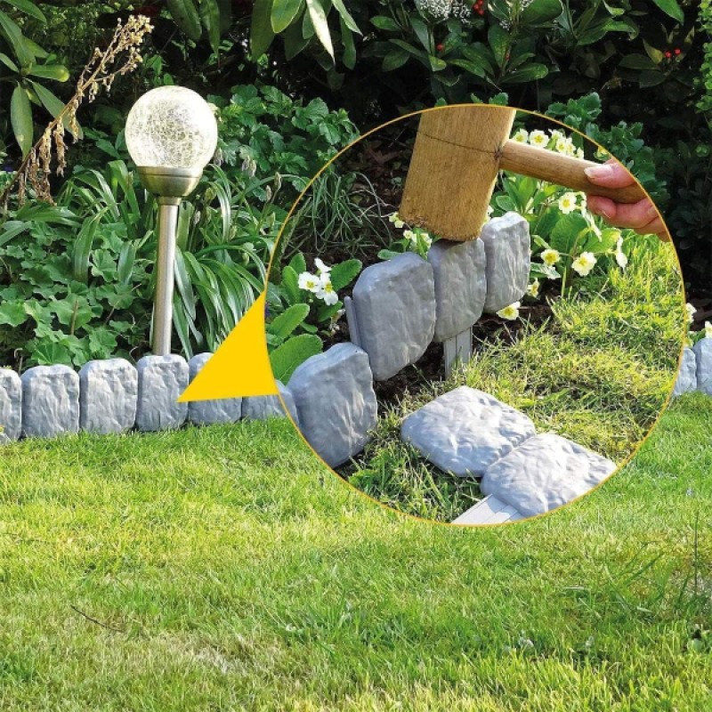 Taş Görünümlü Bahçe Çiti 