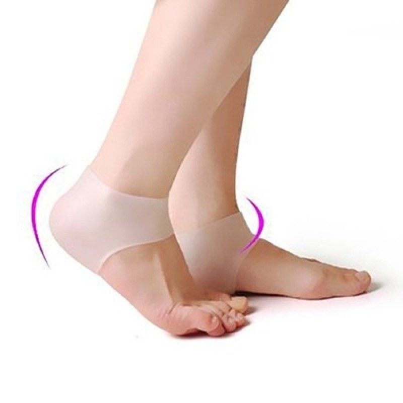 Silikon Topuk Çorabı Beyaz Renk Silikon Topuk Çorabı Beyaz Renk