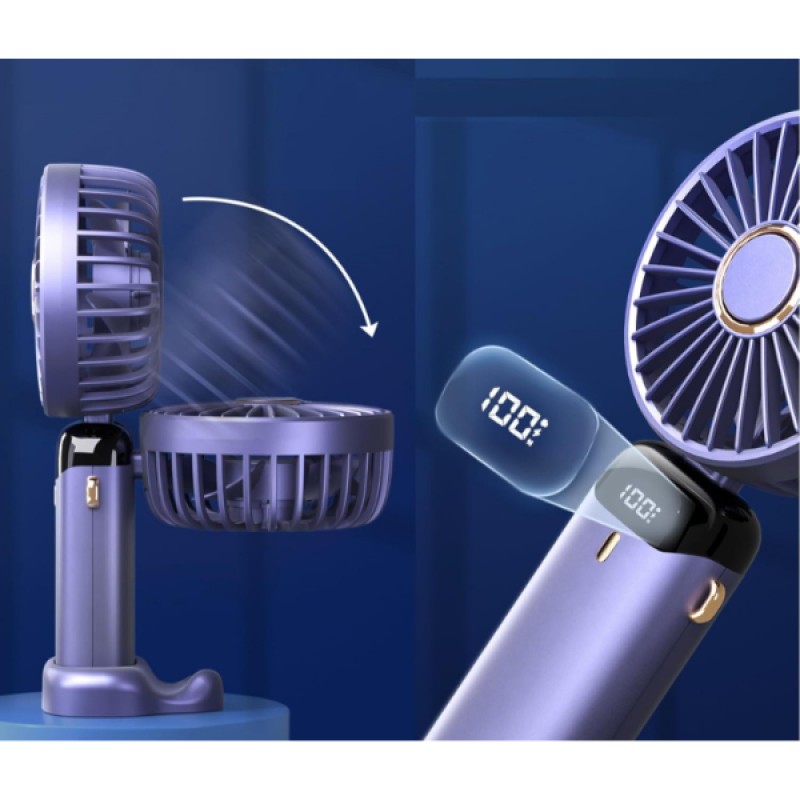 USB Şarjlı Taşınabilir Katlanabilir El Fanı Karışık Renk 