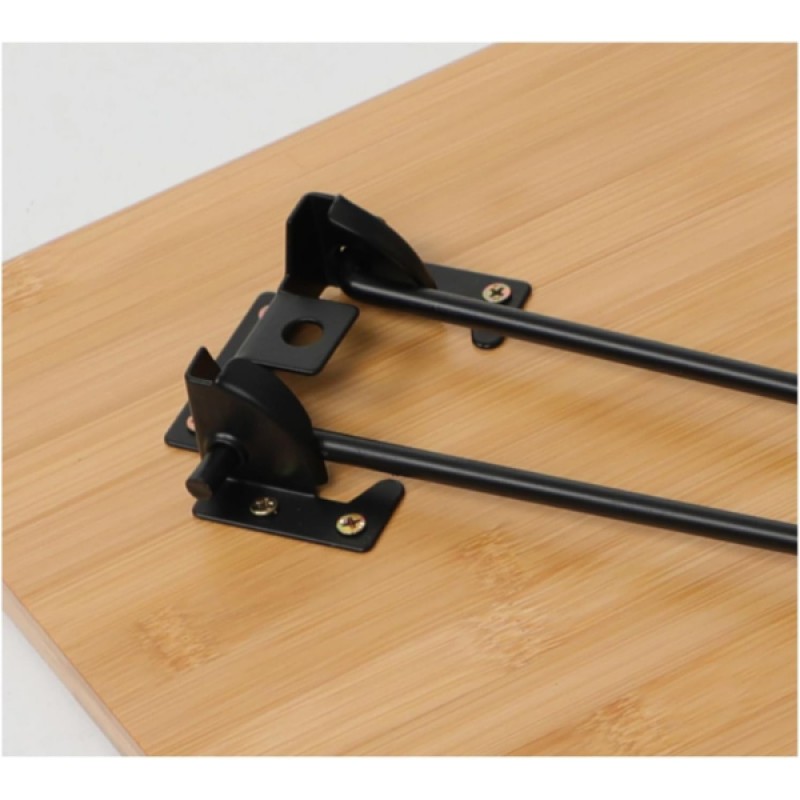 Bambu Metal Ayaklı Katlanabilir Kare Masa 