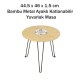 Bambu Metal Ayaklı Katlanabilir Yuvarlak Masa - 44.5 x 46 x 1.5 Cm Bambu Metal Ayaklı Katlanabilir Yuvarlak Masa - 44.5 x 46 x 1.5 Cm