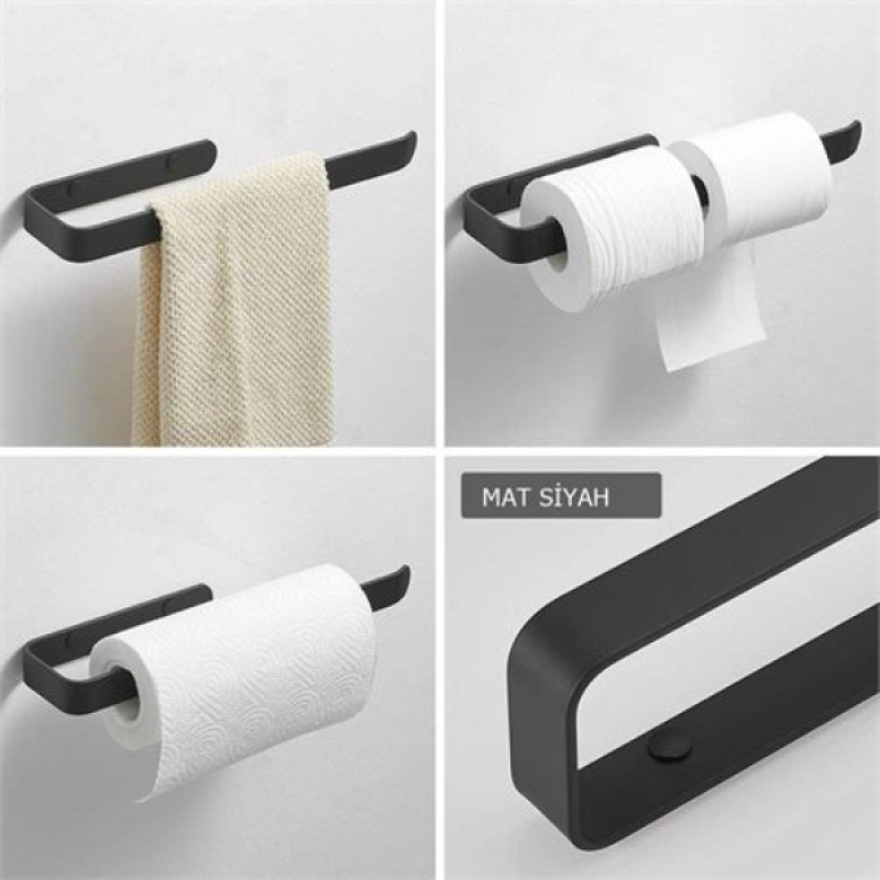 Metal Mat Siyah Havluluk Metal Mat Siyah Havluluk