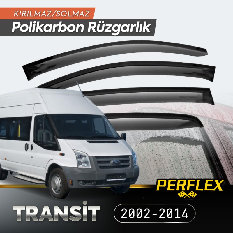 Ford Transit 2002-2014 Cam Rüzgarlığı V2 Düz Ford Transit 2002-2014 Cam Rüzgarlığı V2 Düz
