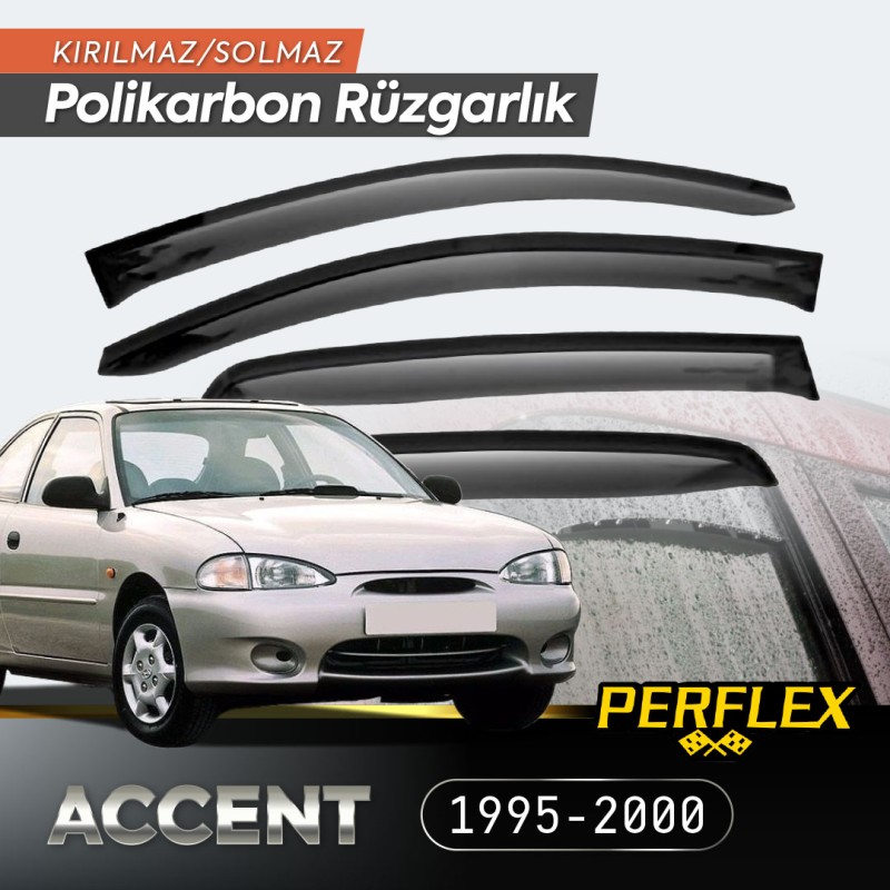 Hyundai Accent 1995-2000 Cam Rüzgarlığı V2 Mugen Hyundai Accent 1995-2000 Cam Rüzgarlığı V2 Mugen