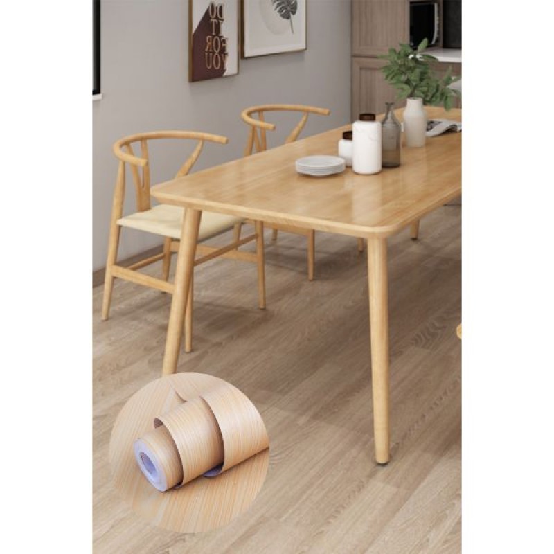 Ahşap Görünümlü Kendinden Yapışkanlı Kaplama Folyosu 5 Metre Ahşap Görünümlü Kendinden Yapışkanlı Kaplama Folyosu 5 Metre