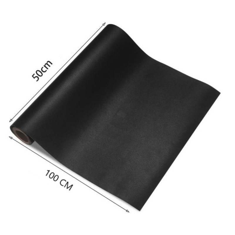 Kendinden Yapışkanlı Deri Döşeme Tamir Kiti Siyah 100x50 