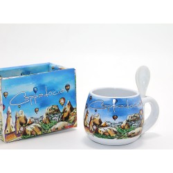 Kaşıklı Yöresel Kahve Fincanı Tekli Model 2 