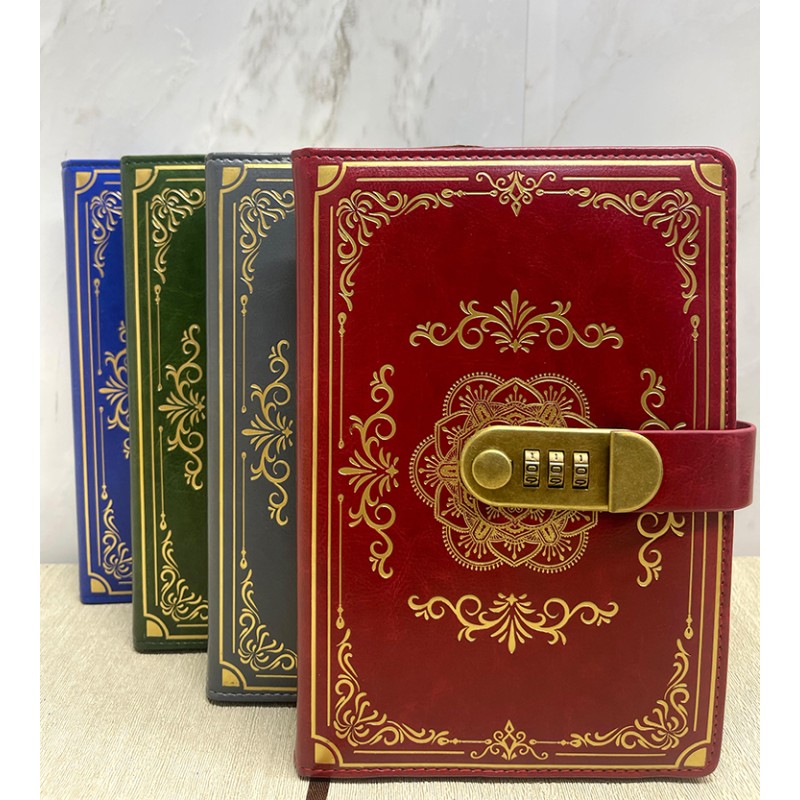 Özel Tasarım Şifreli Deri Defter Model 2 