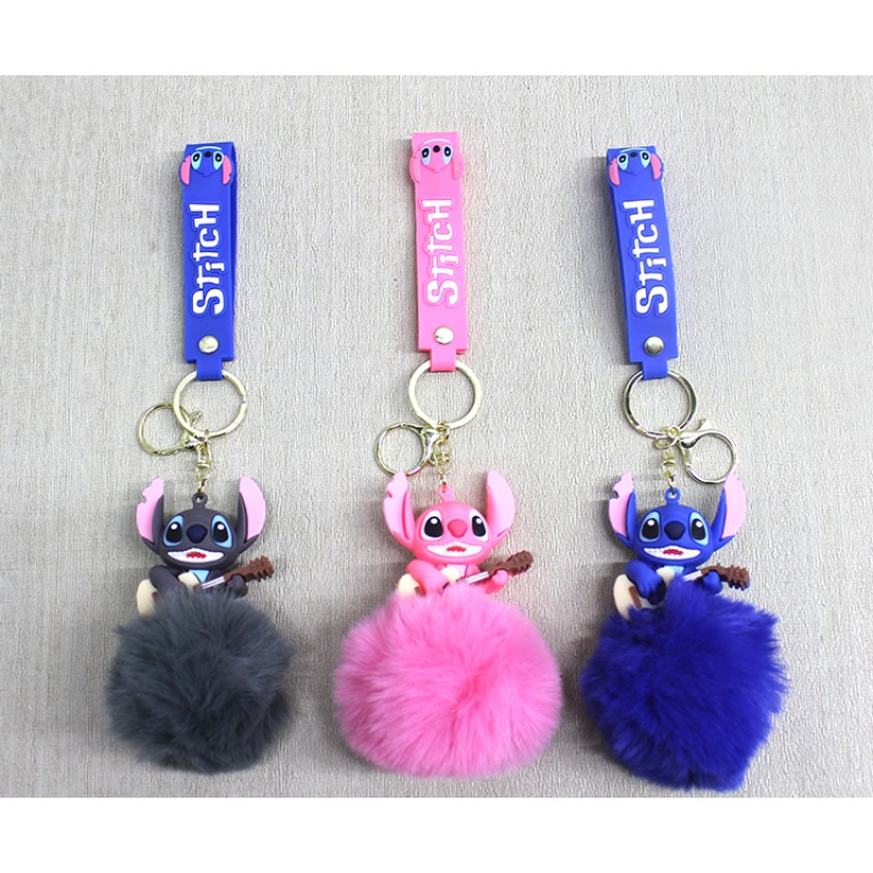 Ponponlu Stitch Anahtarlık Ponponlu Stitch Anahtarlık