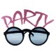 Party Yazılı Simli Pembe Renk Parti Gözlüğü
