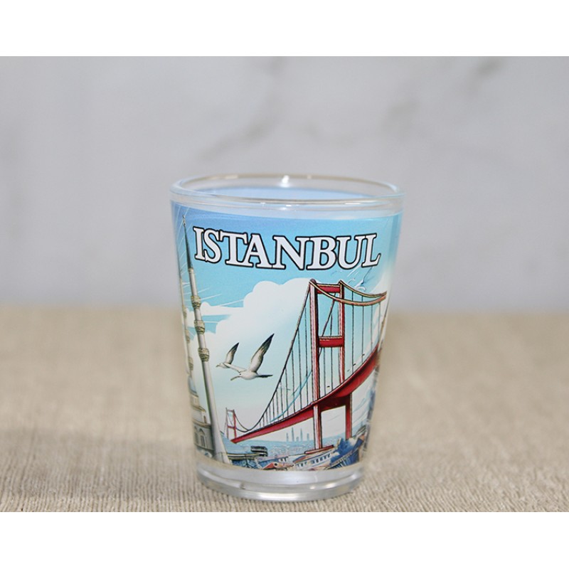 İstanbul Temalı Cam Shot Bardak 