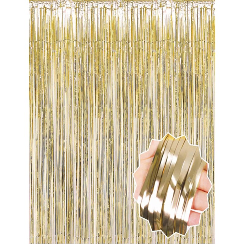 Mat Altın Püsküllü Kapı Perdesi Mat Altın Püsküllü Kapı Perdesi