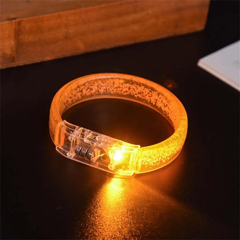 Turuncu Led Işıklı Baskı Yapılabilen Pilli Bileklik Bilezik Turuncu Led Işıklı Baskı Yapılabilen Pilli Bileklik Bilezik