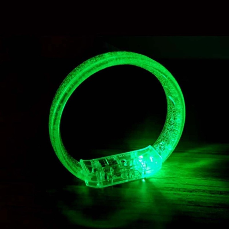 Yeşil Led Işıklı Baskı Yapılabilen Pilli Bileklik Bilezik Yeşil Led Işıklı Baskı Yapılabilen Pilli Bileklik Bilezik