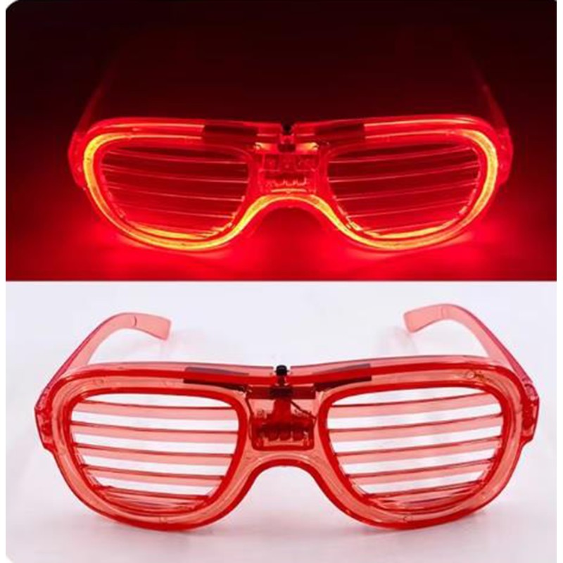 Kırmızı Led Işıklı Parti Gözlüğü - Neon 3 Modlu Kırmızı Led Işıklı Parti Gözlüğü - Neon 3 Modlu