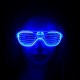 Mavi Led Işıklı Parti Gözlüğü - Neon 3 Modlu Mavi Led Işıklı Parti Gözlüğü - Neon 3 Modlu