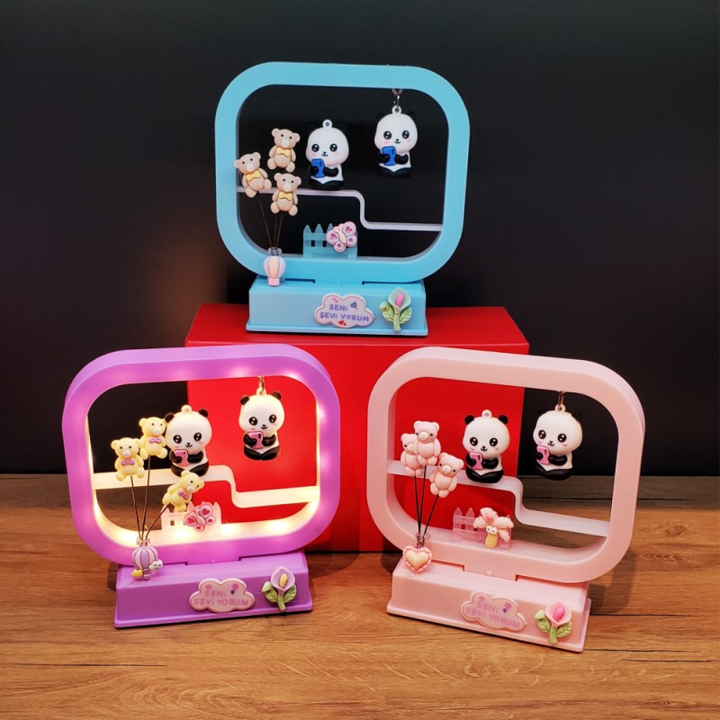 Sevimli Müzikli Panda Dekoratif Işık Sevimli Müzikli Panda Dekoratif Işık