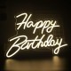 Happy Birthday Yazılı Neon Led Işık Happy Birthday Yazılı Neon Led Işık