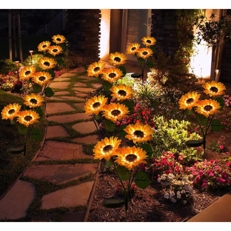 Solar Ayçiçeği Bahçe Lambası Solar Ayçiçeği Bahçe Lambası