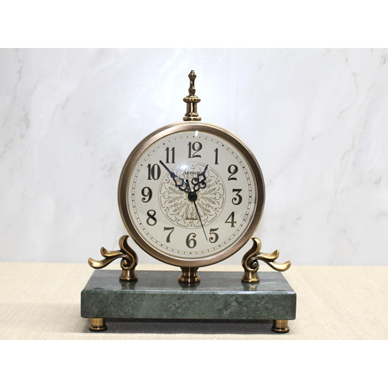 Mermer Tabanlı Masaüstü Saat 