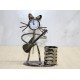 Metal Gitar Çalan Müzisyen Kedi Saat Ve Kalemlik Metal Gitar Çalan Müzisyen Kedi Saat Ve Kalemlik