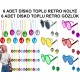 12 Parça Renkli Disko Toplu Retro Parti Seti – 6 Kolye + 6 Gözlük 12 Parça Renkli Disko Toplu Retro Parti Seti – 6 Kolye + 6 Gözlük