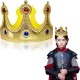 Altın Renk Eva Malzemeden İmal Çocuk Kral Tacı 57 cm Altın Renk Eva Malzemeden İmal Çocuk Kral Tacı 57 cm