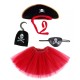Korsan Kostüm Seti Kız Çocuk - Şapka, Etek, Kanca, Göz Maskesi Korsan Kostüm Seti Kız Çocuk - Şapka, Etek, Kanca, Göz Maskesi