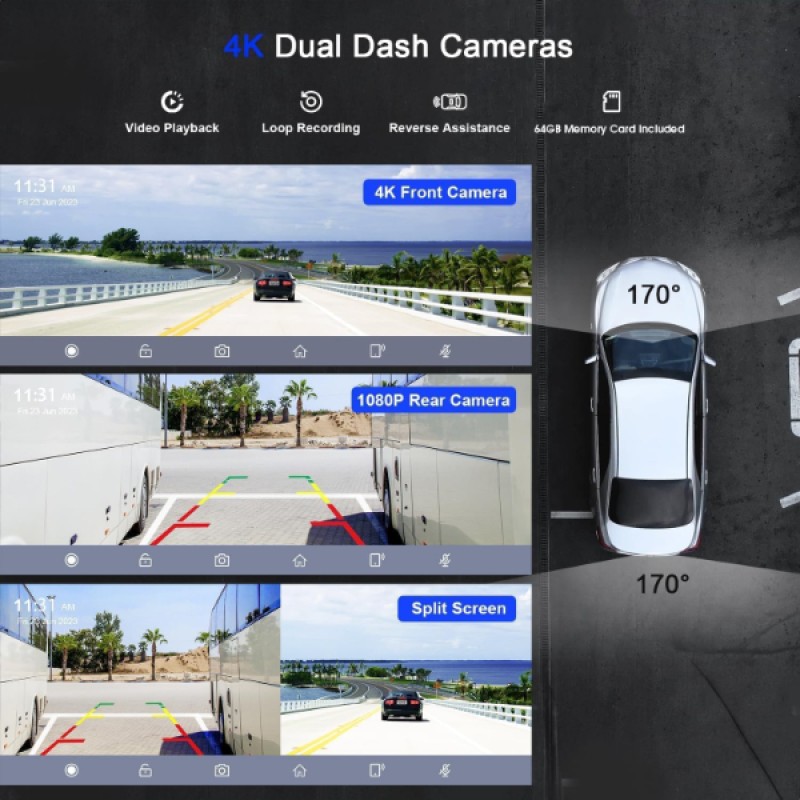 Çift Lens Kameralı Apple Ve Android CarPlay 