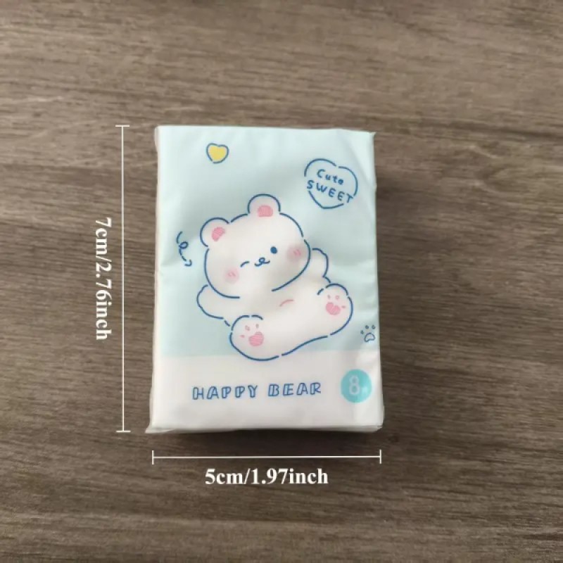 Sevimli Figürlü Çocuk Mendili 9'lu Paket 