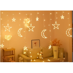 Ay Yıldız Perde Led 3m