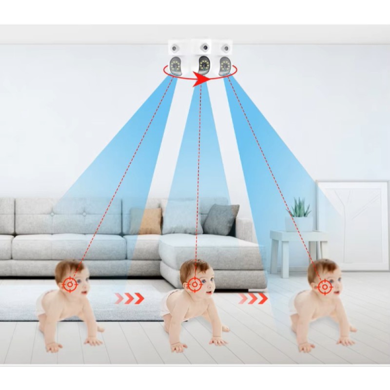 Çift Lensli İç Mekan Wi-Fi Kamera 