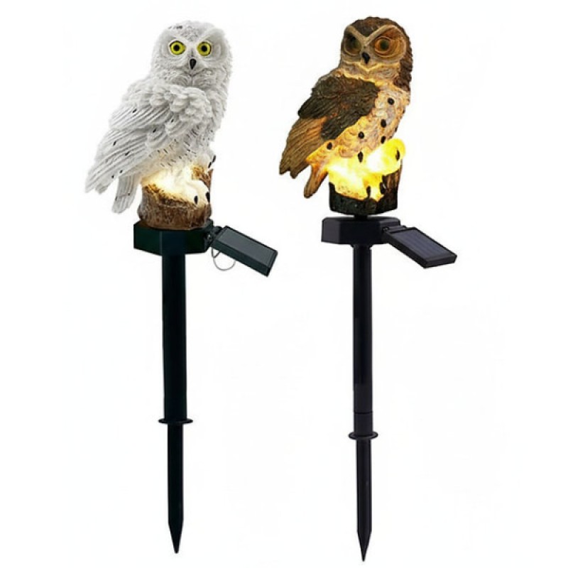 Baykuş Tasarımlı Solar Kazıklı Bahçe Aydınlatma Baykuş Tasarımlı Solar Kazıklı Bahçe Aydınlatma