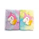 Kabartmalı Unicorn Tasarımlı Peluş Hatıra Defteri Kabartmalı Unicorn Tasarımlı Peluş Hatıra Defteri