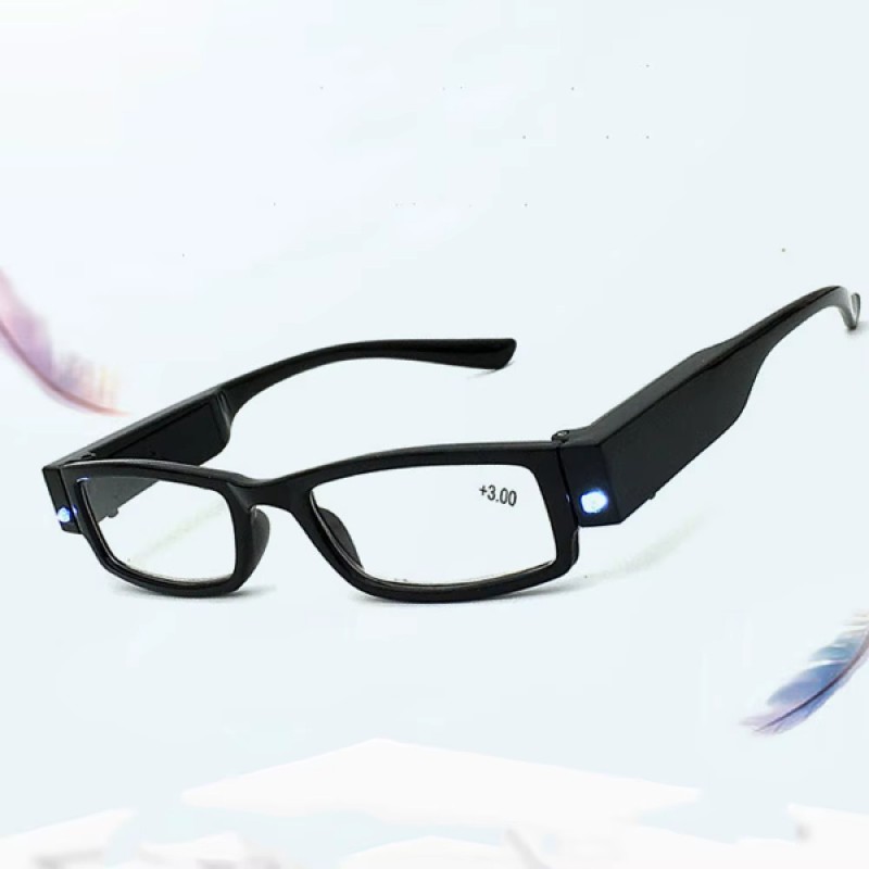 Dinlendirici LED Işıklı Okuma Gözlüğü 