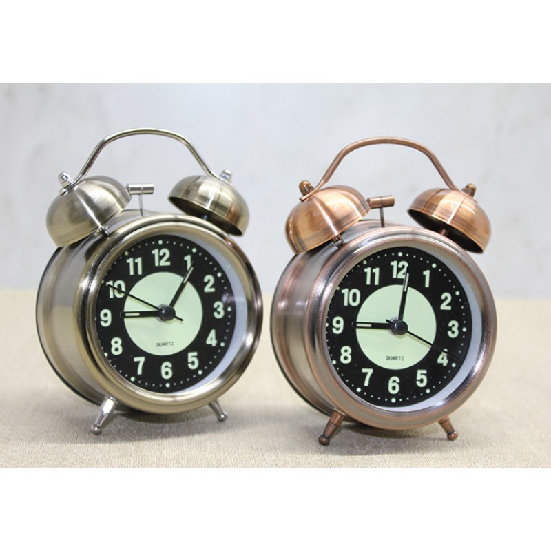 Antik Metal Çalar Saat Küçük Boy 