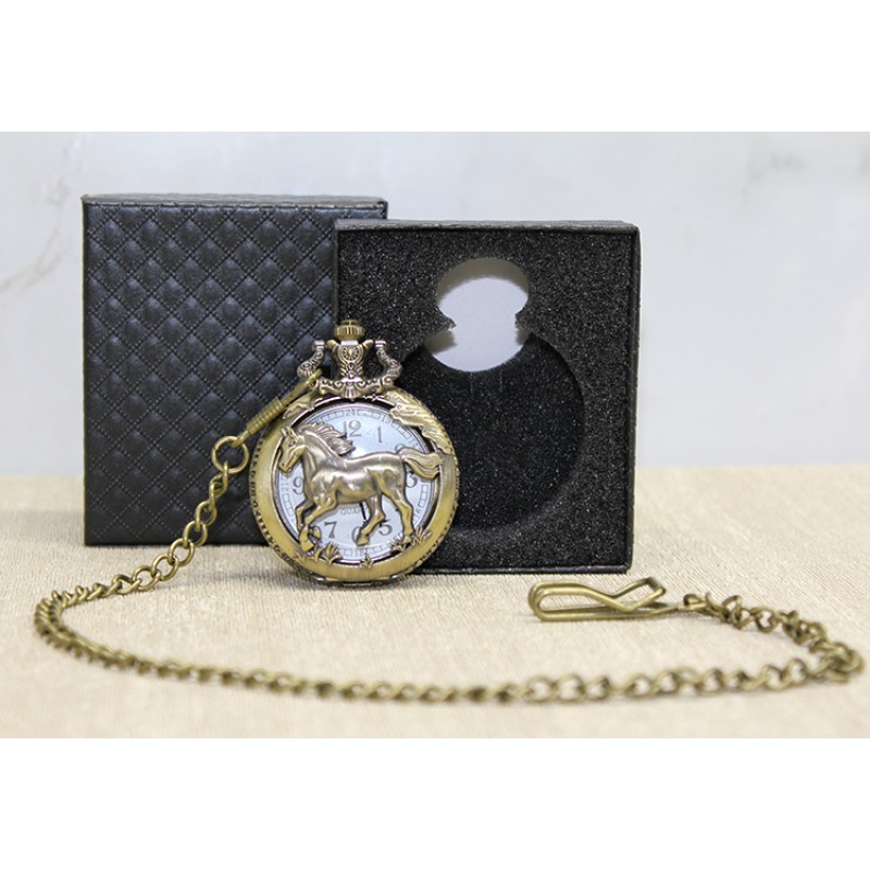 Özel Kutulu At Tasarımı Köstekli Saat 