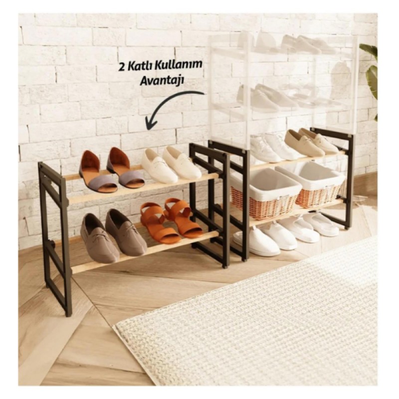 4 Katlı Ahşap Ayakkabılık 4 Katlı Ahşap Ayakkabılık