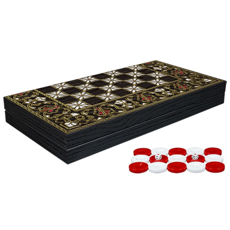 Klasik Sedef İşlemeli Tavla Model 2 Klasik Sedef İşlemeli Tavla Model 2