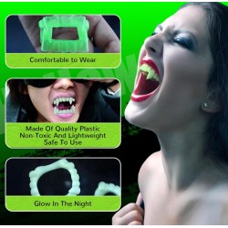 Fosforlu Çift Damak Takma Vampir Dişi