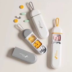 3 Bölmeli Seyahat Tipi İlaç Saklama Kutusu