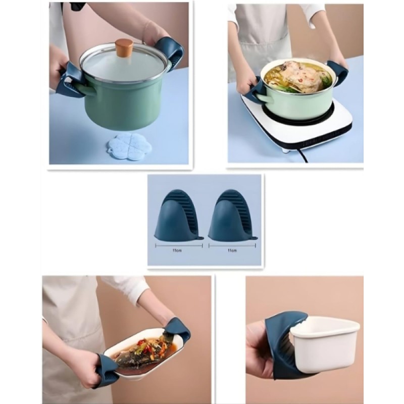 4 Parça Yanma Önleyici Mutfak Seti - Tencere Tabak Tutucu Ve Fırın Eldiveni 4 Parça Yanma Önleyici Mutfak Seti - Tencere Tabak Tutucu Ve Fırın Eldiveni