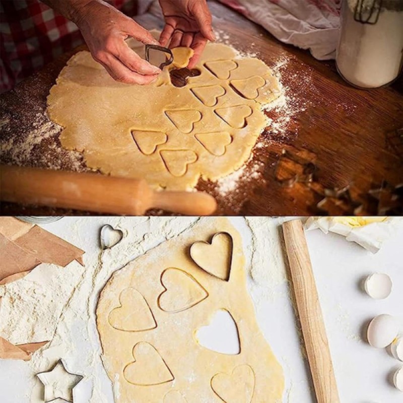 12 Adet Paslanmaz Çelik Kurabiye Kalıbı Seti 12 Adet Paslanmaz Çelik Kurabiye Kalıbı Seti