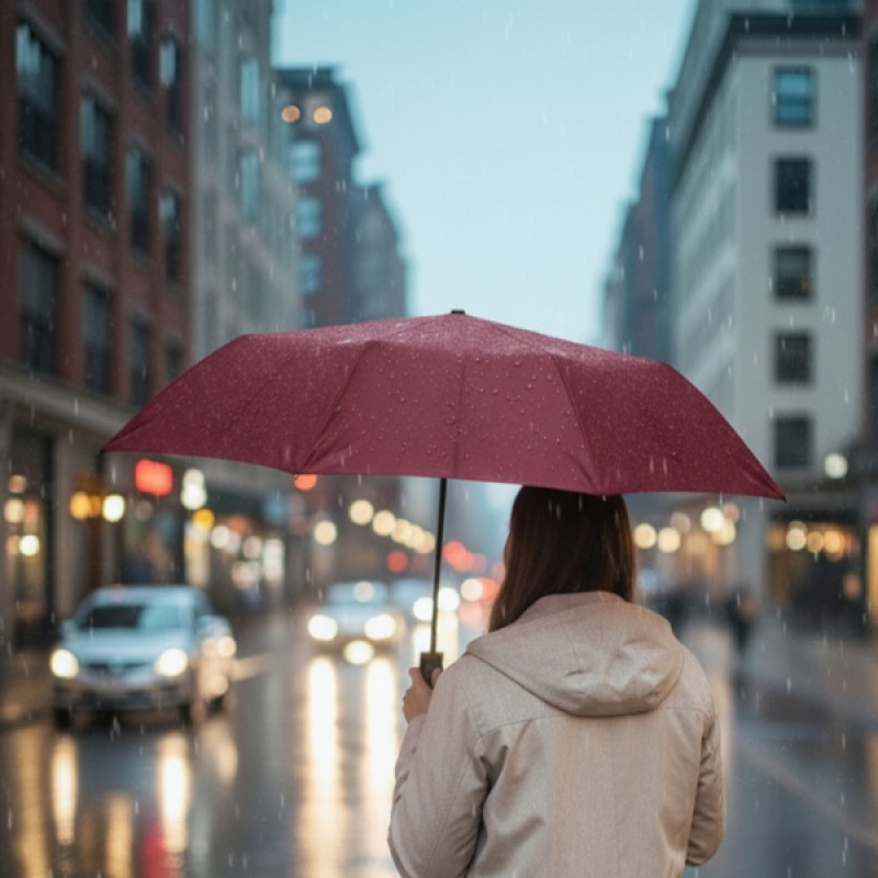 Bordo Kılıflı Otomatik Kompakt Şemsiye Bordo Kılıflı Otomatik Kompakt Şemsiye