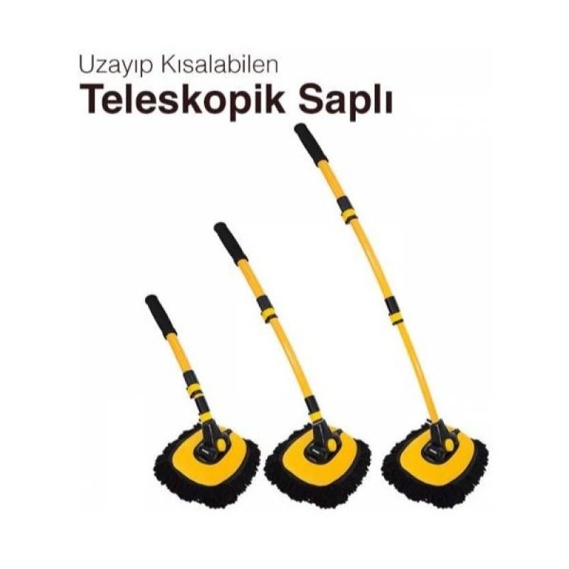 Teleskopik Saplı Kuru Islak Oto Yıkama Fırçası Teleskopik Saplı Kuru Islak Oto Yıkama Fırçası