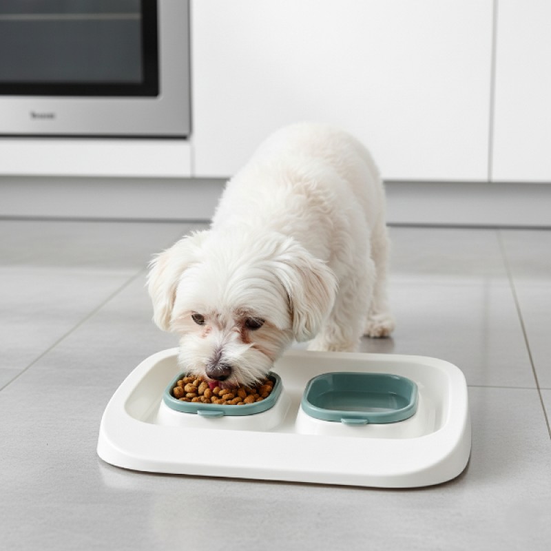 Mikopet Yeşil 2'si 1 Arada Mama Ve Su Kabı Mikopet Yeşil 2'si 1 Arada Mama Ve Su Kabı