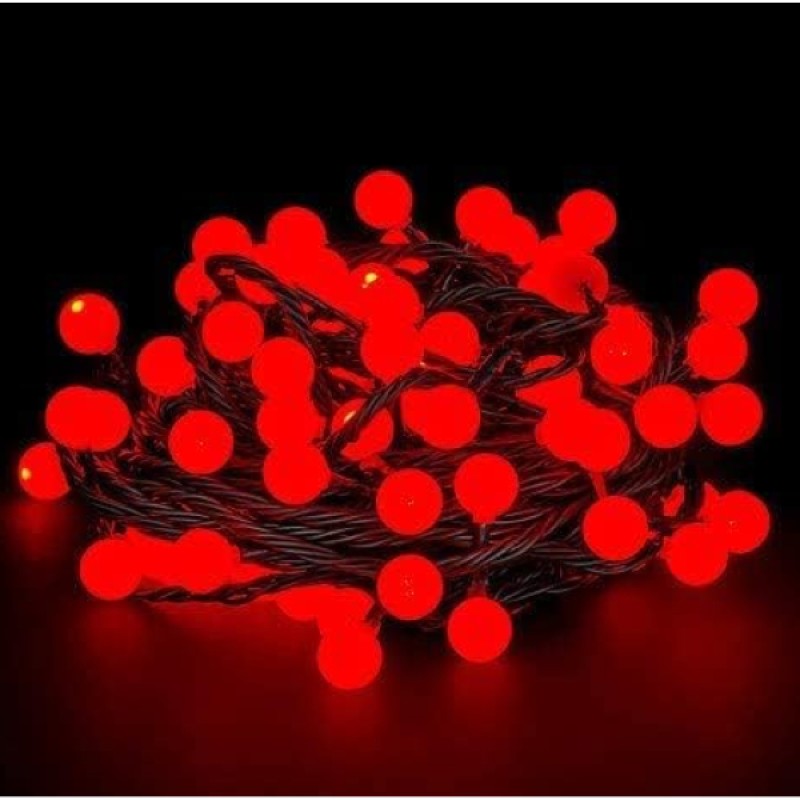 5m 28 Led Kırmızı Işık Siyah Kablo Fişli 5m 28 Led Kırmızı Işık Siyah Kablo Fişli