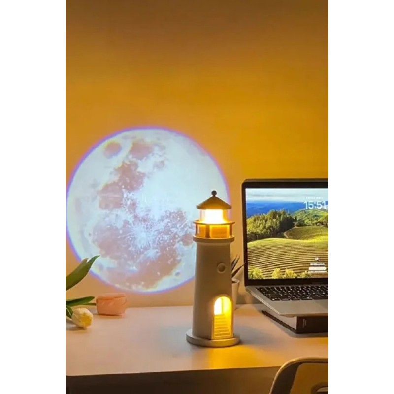 Deniz Feneri Projektör Gece Lambası Deniz Feneri Projektör Gece Lambası