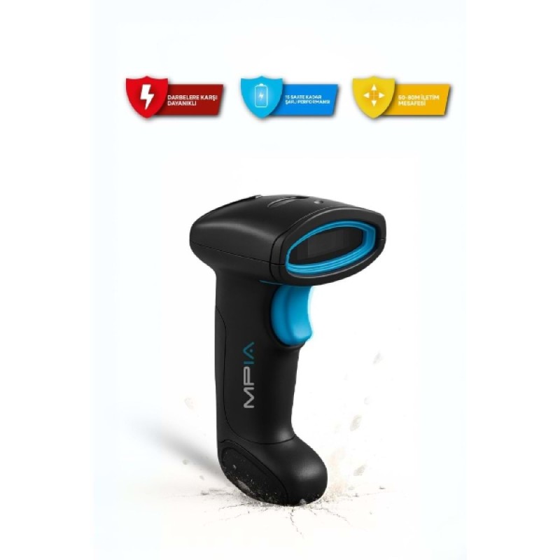 Kablosuz Standlı 1D/2D Barkod & Karekod Okuyucu