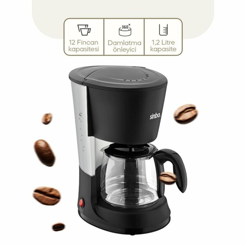 Sinbo 2'si 1 Arada Filtre Kahve Ve Çay Demleme Makinesi Sinbo 2'si 1 Arada Filtre Kahve Ve Çay Demleme Makinesi